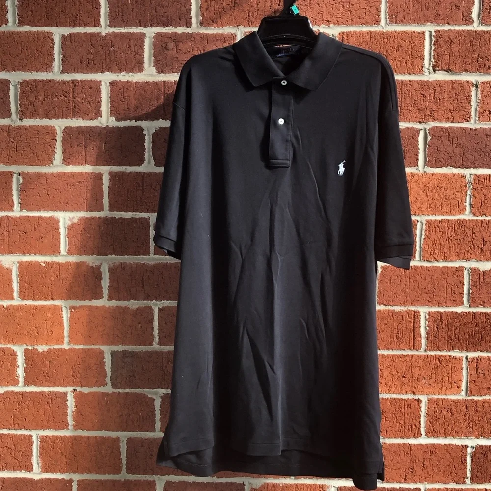 Ralph Lauren Men's Classic Black Polo Shirt - Picture 2 of 7